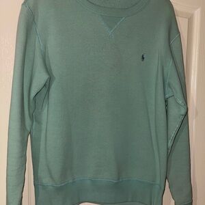 Genuine Polo Ralph Lauren Womens Fleece Crew Neck Pullover - Green (used once)